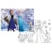 Frozen 2 în 1 puzzle de 108 piese și carte de colorat 70x50cm - Lisciani