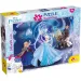 Frozen 2 în 1 puzzle de 24 piese și carte de colorat 50x35cm - Lisciani