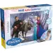 Frozen Distracție și muzică 2 în 1 maxi puzzle de 60 piese și carte de colorat 70x50cm - Lisciani