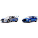 Furios și iute: Pachet dublu – Nissan Skyline GT-R R34 al lui Brian, set de 2 modele auto 1/32 – Jada Toys