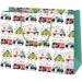 Geantă de cadou de dimensiune medie cu model de ambulanță, poliție și pompieri 23x10x17,8cm