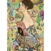 Gustav Klimt: Doamna cu evantai puzzle de 1000 de piese - Trefl