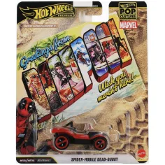 Hot Wheels Cultură pop Deadpool Spider-Mobile Dead-Buggy mașinuță 1/64 – Mattel