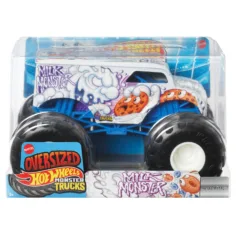 Hot Wheels Monster Trucks Supradimensionat: Milk Monster model de mașină 1/24 – Mattel