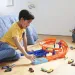 Hot Wheels: Pista de curse cu două benzi și 2 mașini de curse - Mattel