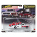 Hot Wheels: camion transportor 72 Chevy Ramp Truck și mașinuță 66 Chevrolet Corvair 1/64 - Mattel