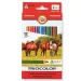 ICO: Koh-I- Noor set creioane colorate tricolor