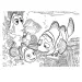 În căutarea lui Nemo 2 în 1 maxi puzzle de 24 de piese și carte de colorat 70x50cm - Lisciani