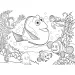 În căutarea lui Nemo 2 în 1, puzzle Eco maxi cu 24 de piese și carte de colorat 70x50cm - Lisciani
