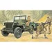 Italeri 1/35 Willys MB Jeep militar cu remorcă machetă vehicul