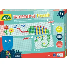 LENA: Set Panorama Mosaik XL de pini transparenți, 15 mm, 240 buc. imaginea 1