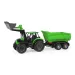 LENA: Tractor Worxx Deutz-Fahr Agrotron 7250 TTV cu remorcă, în cutie, 74 cm