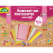 LENA: Valiză Jumbo roz pentru bricolaj, set creativ de joacă de 800 de piese