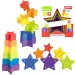 Little Stars: Jucărie pentru bebeluși de construit turnuri în formă de stea colorată