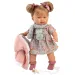 Llorens: Alexandra păpușă de 42 cm cu sunet, în haină tricotată și cu eșarfă.