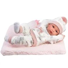 Llorens: Bimba, păpușă nou-născută de 35 cm, cu biberon și pătură. imaginea 3