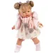 Llorens: Joelle, păpușă plângătoare de 38 cm cu suzetă, îmbrăcată în rochie cu model de balon cu aer cald