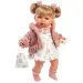 Llorens: Júlía, păpușă plângătoare de 42 cm cu suzetă, în haină roz