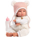 Llorens: Lara, păpușă plângătoare de 38 cm, cu căciuliță cu urechi de ursuleț