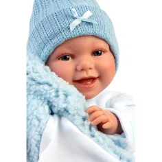 Llorens: Liam, păpușă plângătoare de 38 cm, cu sac de dormit imaginea 3