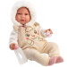 Llorens: Luis, păpușă plângătoare de 45 cm, cu biberon și suzetă.