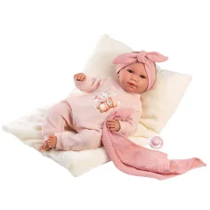Llorens: Mimi, păpușă care plânge de 42 cm, cu pernă și pătură imaginea 2
