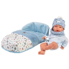 Llorens: Nico păpușă nou-născută de 40 cm cu sac de dormit imaginea 3