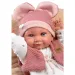 Llorens: Păpușă fetiță nou-născută Nica cu pernă moale 38cm