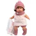 Llorens: Păpușă plângătoare Carla de 42 cm cu suzetă și rochie cu stele
