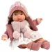 Llorens: Păpușă plângătoare Lola de 38 cm cu suzetă și căciulă tricotată