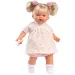 Llorens: Păpușă plângătoare Roberta de 33 cm cu suzetă în rochie cu flori