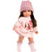 Llorens: Sara, păpușă de 35 cm cu căciuliță tricotată roz