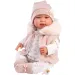 Llorens: Tina, bebeluș nou-născut de 44 cm, cu vestă roz cu glugă