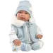 Llorens: Tino, bebeluș nou-născut de 44 cm cu suzetă și vestă cu glugă.
