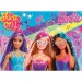 Lumea magică a lui Barbie, puzzle maxi de podea 4x48 piese, 35x25 cm - Lisciani