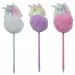 Luna: Creion cu cap de unicorn pompom, disponibil în mai multe variante, 1 buc.