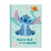 Luna: Disney Stitch Jurnal secret cu lacăt și pix cu pompon 12x18cm, 60 de file