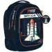 Luna: Ghiozdan școlar Must Team astronaut rotunjit cu 3 compartimente, rucsac 32x18x43cm
