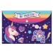 Luna: Mapă cu capsă tip unicorn, format A4