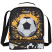Luna: Must Team geantă termoizolantă pentru gustări cu imprimeu de mingi de fotbal, cu 2 compartimente, 22x16x28 cm