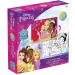 Luna: Prințesele Disney 2 în 1 puzzle de colorat cu 100 de piese