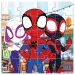 Luna: Puzzle magnetic cu model Spidey și prietenii lui, 3x20 de piese