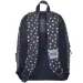 Luna: Rucsac negru-auriu cu inimioare, 1 compartiment, 32x17x42cm