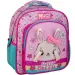 Luna: Rucsac pentru grădiniță Must Team cu iepuraș, cu colțuri rotunjite și 2 compartimente, 27x10x31cm
