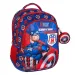 Luna: Rucsac rotunjit cu 3 compartimente Captain America Must Team, 32x18x43cm