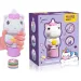 Luna: Set de 100 autocolante cu unicorni, cu ștampilă cu unicorn