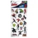 Luna: Set de abțibilduri 3D pufoase Avengers pe coală de 10x22 cm