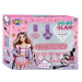 Luna: Set de manichiură Go-Go Glam cu unghii false și lac de unghii, 5 piese