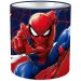 Luna: Suport metalic cilindric pentru instrumente de scris cu Spider-Man, 10x11 cm
