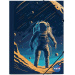 Luna: dosar cu elastic cu astronaut de la NASA 25x35 cm
